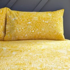 Furn. Doodles Abstract Reversible Duvet Cover Set - Black/White -Cheap furn Store 693f2d00d8de470da4b250d5f8ef195c