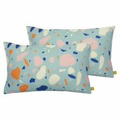 Furn. Terra Cushions (Twin Pack) - Blue