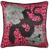 Furn. Serpentine Animal Print Cushion - Pink
