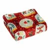 Furn. Twelve Days of Christmas Throw - Red