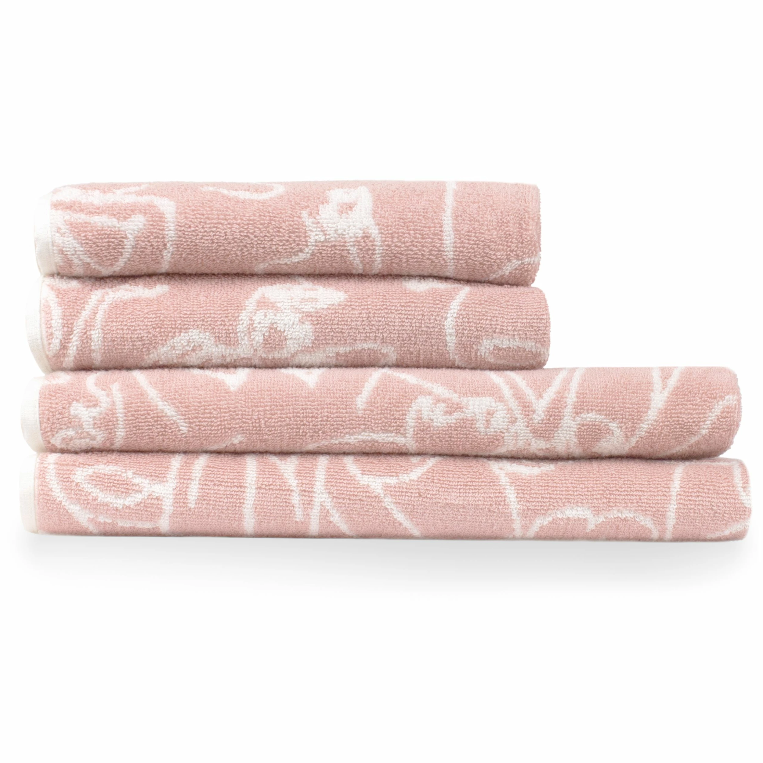 Furn. Everybody 4 Piece Towel Bale - Blush 1 Furn. Everybody 4 Piece Towel Bale - Blush