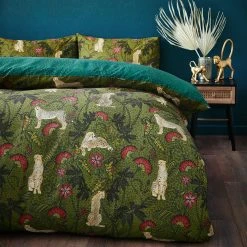 Furn. Tropica Cheetah Animal Reversible Duvet Cover Set - Multicolour -Cheap furn Store 7019b915fb9f454b9be84d0bb030e0b1