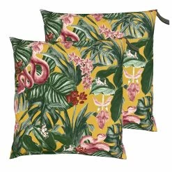 Furn. Medinilla Outdoor Floor Cushions (Twin Pack) - Mustard