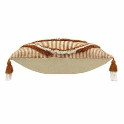 Furn. Rainbow Cotton Tuft Double Tassel Polyester Filled Cushion - Red -Cheap furn Store 72e1fd9c2d4e4c19ad2697d7726990d5 1