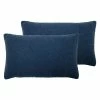 Furn. Malham Shearling Fleece Cushions (Twin Pack) - Blue
