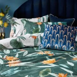 Furn. Tigerlily Blooming Florals Reversible Duvet Cover Set - Green -Cheap furn Store 76a7c32e1426426fb5c7dc33410b5631 1