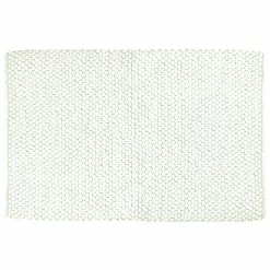 Furn. Bobble Woven Cotton Non-Slip Bath Mat - Ivory