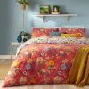 Furn. Azalea Secret Garden Duvet Cover Set - Red