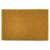 Furn. Bobble Woven Cotton Non-Slip Bath Mat - Yellow