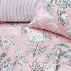 Furn. Colony Palm Tropical Reversible Duvet Cover Set - Pink -Cheap furn Store 7c8d8c4af77c40d1bf84847f311e8f0d