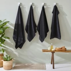 Furn. Textured Weave Bath Towel - Black -Cheap furn Store 7cc19ab7fa7a403ab1235113bee4b6dd 2