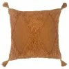 Furn. Kantha Tufted Diamond Cushion Cover - Brown