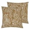 Furn. Hidden Zebra Cushions (Twin Pack) - Brown