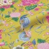 Furn. Azalea Floral Printed Wallpaper - Yellow