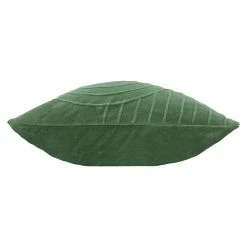 Furn. Mangata Square Pleated Cotton Velvet Polyester Filled Cushion - Green -Cheap furn Store 817edfbeac9643a3a7dd6001f4addd42