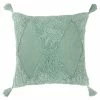 Furn. Kantha Tufted Diamond Cushion Cover - Green