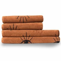Furn. Theia 4 Piece Towel Bale - Brown