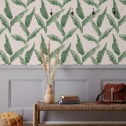 Furn. Plantain Botanical Printed Wallpaper - Teal -Cheap furn Store 8d4f9ddbedcf4cd682234e5ceb8ad466
