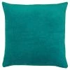 Furn. Solo Cotton Velvet Polyester Filled Cushion - Teal