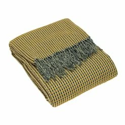 Furn. Rowan Waffle Throw - Yellow