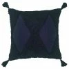 Furn. Kantha Tufted Diamond Polyester Filled Cushion - Navy