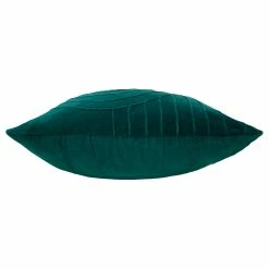 Furn. Mangata Square Pleated Cotton Velvet Cushion Cover - Teal -Cheap furn Store 9aa0067d0125444492e31108da616043