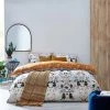 Furn. Tiger Fish Print Reversible Duvet Cover Set - Multicolour