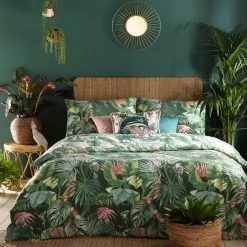 Furn. Amazonia Duvet Cover Set - Dark Green