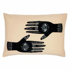 Furn. Ashram Hands Cushion - Blush