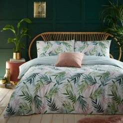 Furn. Bali Palm Duvet Cover Set - Green