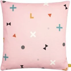 Furn. Bitsa Recycled Polyester Cushion - Blush