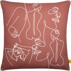 Furn. Body Art Recycled Polyester Cushion - Red