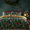 Furn. Deck The Halls Duvet Cover Set - Dark Green