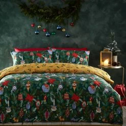 Furn. Deck The Halls Duvet Cover Set - Dark Green -Cheap furn Store DECKHAL D01 PGR 2