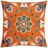 Furn. Folk Flora Outdoor Cushion - Orange