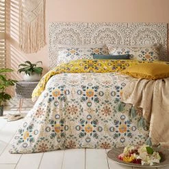 Furn. Folk Flora Duvet Cover Set - Yellow -Cheap furn Store FOLKFL D01 OCR 2