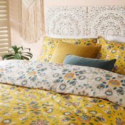 Furn. Folk Flora Duvet Cover Set - Yellow -Cheap furn Store FOLKFL D01 OCR 3