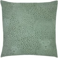 Furn. Hidden Cheetah Cushion - Green