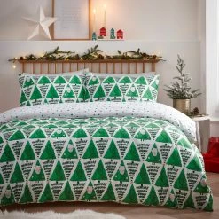 Furn. Hide and Seek Santa Duvet Cover Set - Green -Cheap furn Store HSSANTA D00 GRE 2