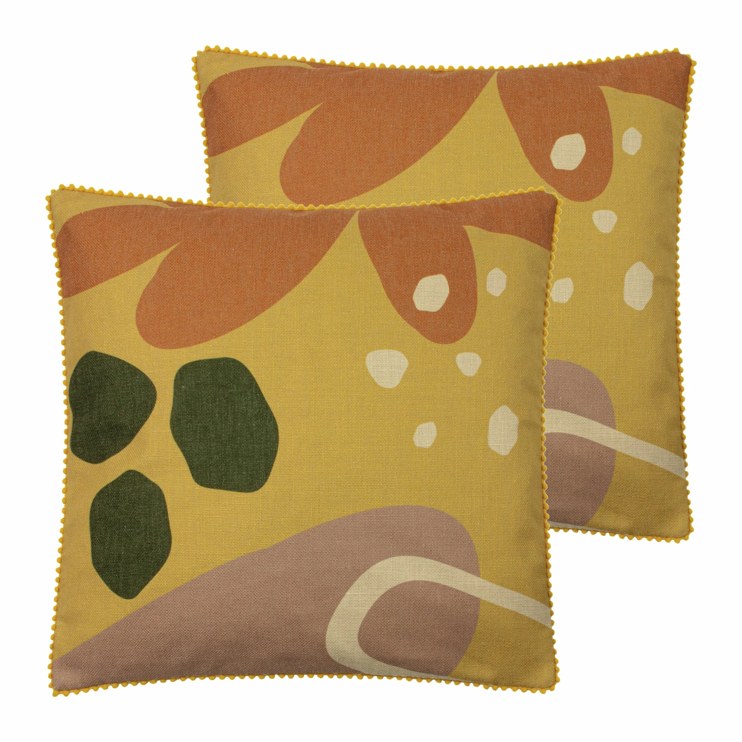 Furn. Blume Cushions (Twin Pack) - Yellow 1 Furn. Blume Cushions (Twin Pack) - Yellow