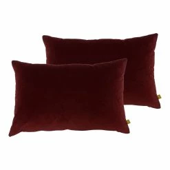 Furn. Contra Cushions (Twin Pack) - Burgundy