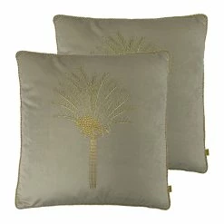 Furn. Desert Palm Cushions (Twin Pack) - Ivory