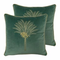 Furn. Desert Palm Cushions (Twin Pack) - Blue