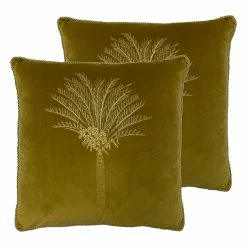 Furn. Desert Palm Cushions (Twin Pack) - Green