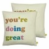 Furn. You're Doing Great Cushions (Twin Pack) - Multicolour