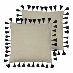Furn. Dune Cushions (Twin Pack) - Black