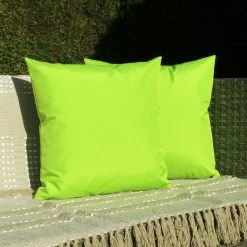 Furn. Wrap Outdoor Cushions (Twin Pack) - Lime Green -Cheap furn Store K2 WRAP HF2 LIM 3