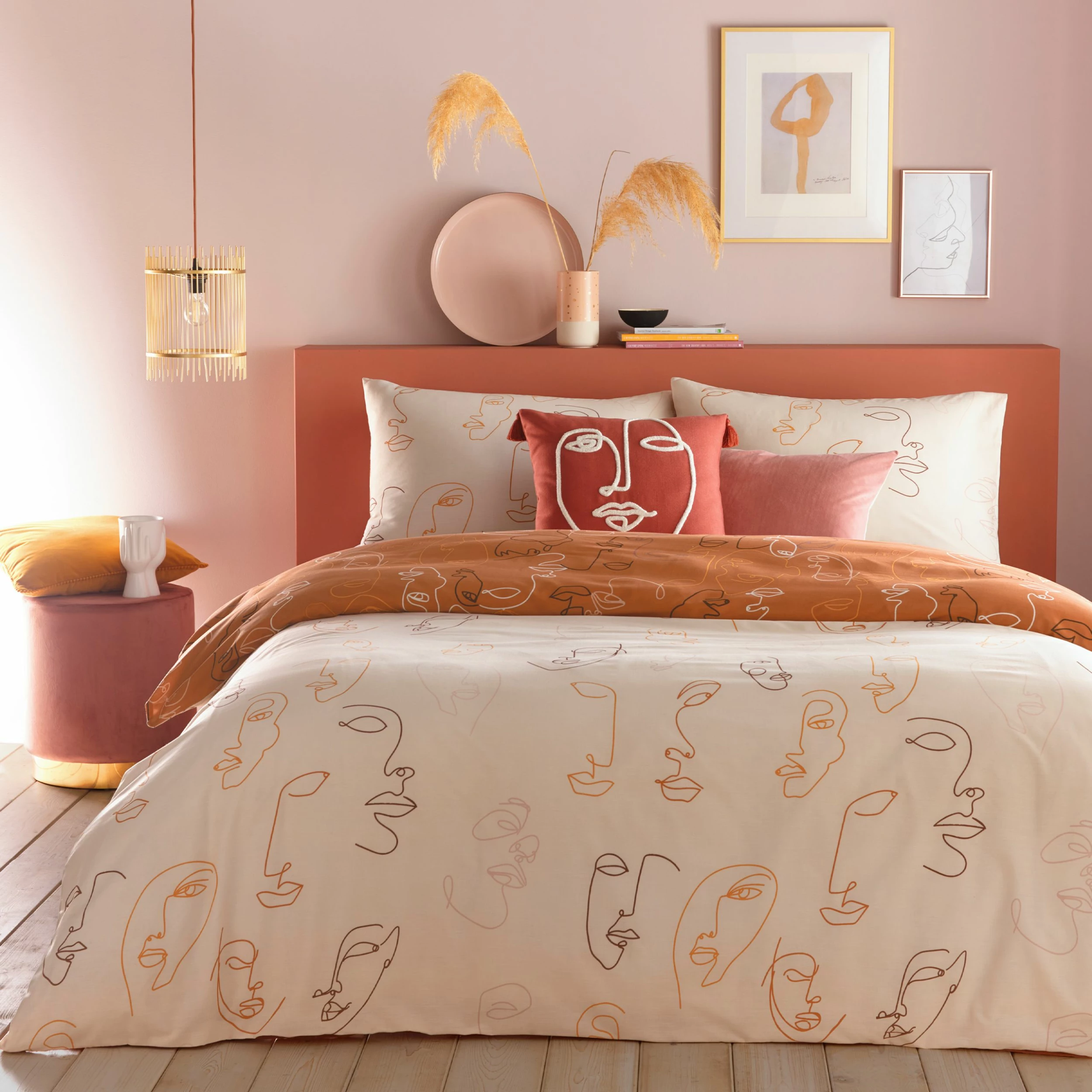 Furn. Kindred Duvet Cover Set - Orange 1 Furn. Kindred Duvet Cover Set - Orange