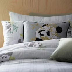 Furn. Pandas Duvet Cover Set - Mint -Cheap furn Store PANDAS D04 MIN 3