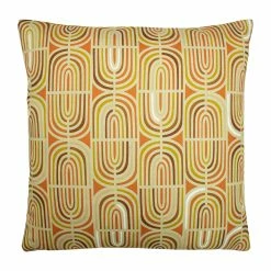 Furn. Retro Rainbow Cushion - Multicolour